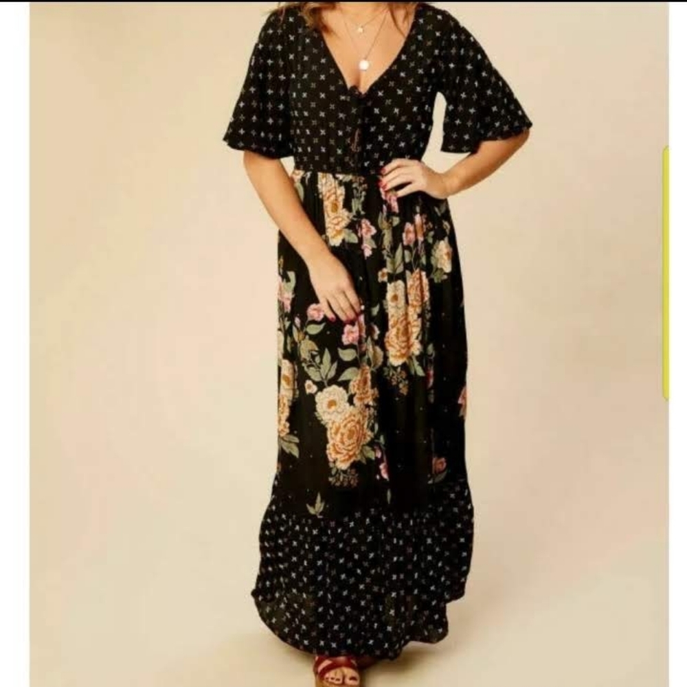 Altar'd State Floral Maxi Dress